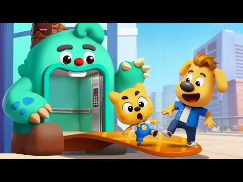 Monster Elevator | Safety Rules for Kids | Police Cartoon | Sheriff Labrador