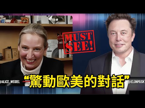 Musk: Conversation with Weidel｜馬斯克：與韋德爾的對話