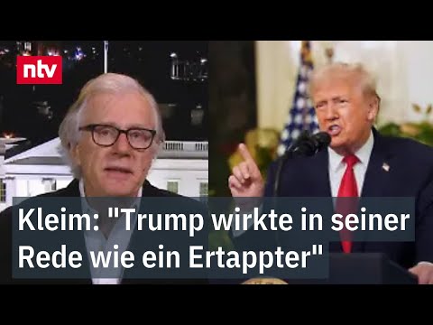 Kleim: "Trump wirkte in seiner Rede wie ein Ertappter" - Schnell und fahrig | ntv
