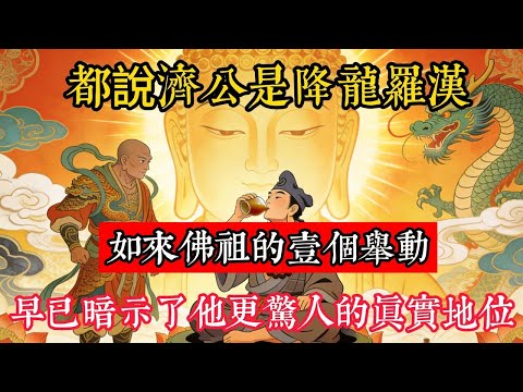 都說濟公是降龍羅漢，其實不然！如來佛祖的壹個舉動，早已暗示了他更驚人的真實地位#立地成佛#念佛修行#因果正見#修行障礙化解#生死因果#佛学#佛教