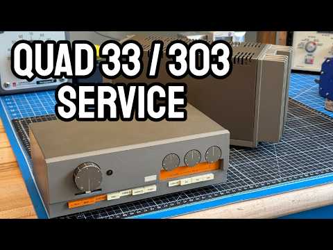 Vintage Quad 33 Preamp & 303 Power Amp - Service & Bench Testing