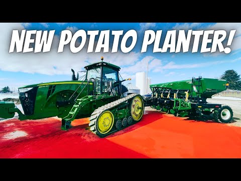 New Lockwood Potato Planter Delivery and Setup! Potato update!