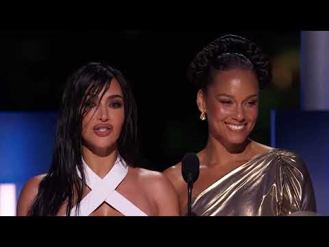 Demis Hassabis and John Jumper with Kim Kardashian and Alicia Keys: 2024 Breakthrough Prize Ceremony