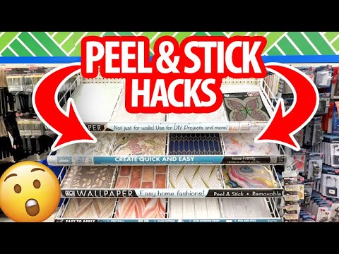 ✨GRAB $1 Peel & Stick Wallpaper from Dollar Tree for these GENIUS HACKS & DIYs!