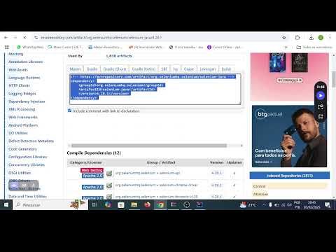 Automação de Testes Selenium Java - Aula 2   Criação e configuração do projeto