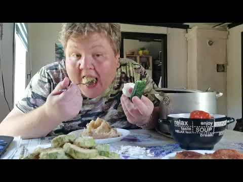 #еда #мукбангроссия #mukbang #food #картошка с тушенкой итд