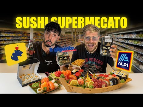 LET'S TRY ALL THE SUSHI THERE IS IN THE SUPERMARKET - TIGROS vs. ALDI vs. IL GIGANTE: ONE IS TERR...
