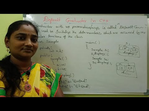 C++ || Default Constructor in C++ || C++ Tutorial in Telugu || Telugu Scit Tutorials