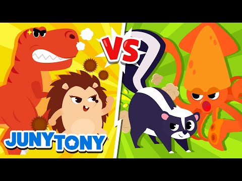 Animal Showdown 🐘🦁 | Who’s the Best? Fun Animal Songs for Kids | JunyTony
