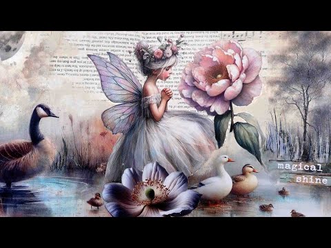 💜 How I BLEND 'Animalia' Book Pages & Rice Paper into my collage journal page #maremicollagebooks