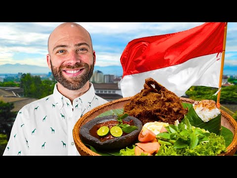 100 Hours in Indonesia!! 🇮🇩 Bandung Village Food Experience!