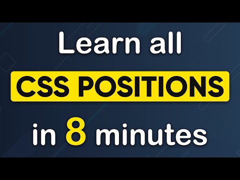 Learn CSS Position FAST - WATCH THIS | CSS Positioning Tutorial 2024