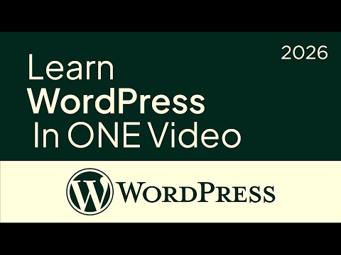 8 Hours Complete  Course WordPress Tutorial for Beginners 2026
