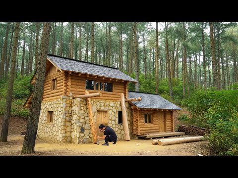 A talented young man spent 90 days building a forest home more luxurious than a 5-star hotel 