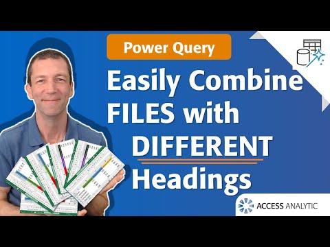 How to use Power Query to Combine Multiple Files that have different headings