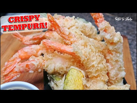 TEMPURA at home is Crispy and so DELICIOUS💯✅ Do NOT FRY Shrimp directly❗ will show you How to cook
