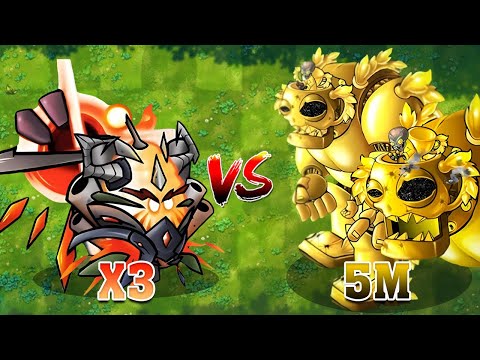 PVZ Fusion 2.8 Challenge! All Ultimate Plants Fusion VS Ultra Gold Dr. Zomboss 5M HP - Who Will Win?