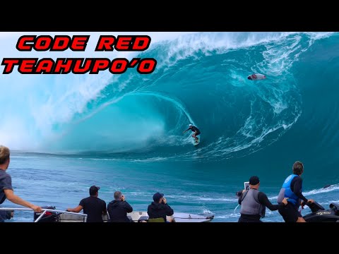 CODE RED TAHITI, BIGGEST WAVES IN 15 YEARS 50ft+ - TEAHUPO’O