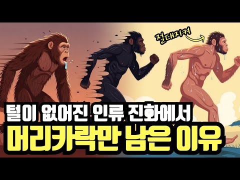 인간은 왜 머리카락만 남겼을까? 털이 없어진 인류 진화의 충격적 비밀 3가지