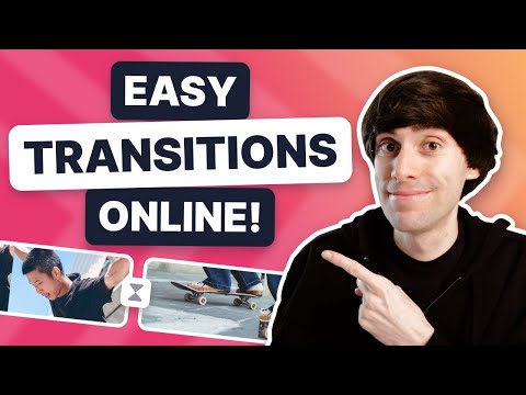 How to Add EASY Transitions Online - Video Editing Tutorial for Beginners