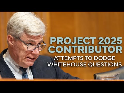 Sen. Whitehouse Outmaneuvers Witness’s Attempts to Dodge Questions on Project 2025