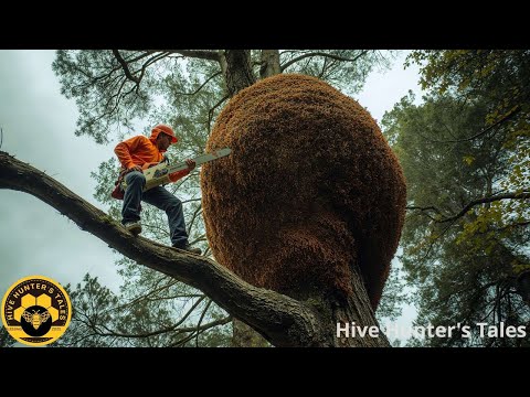 Breath-Taking Heights: Climbing a 200-Meter Tree to Harvest Wild Forest Honey