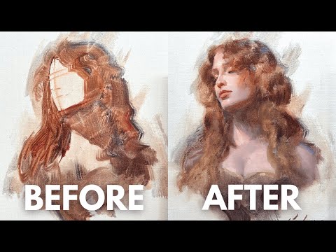 Why Your "Ugly" Portrait Block-In Is Actually PERFECT | Alla Prima by Chelsea Lang
