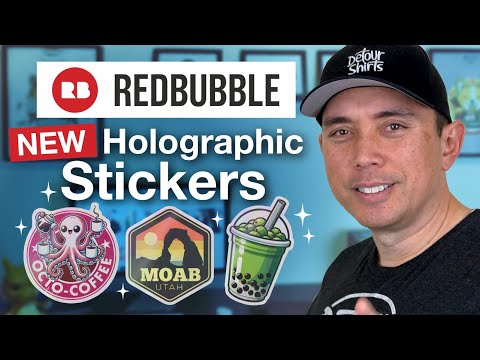 See RedBubble's Newest Product....Holographic Stickers