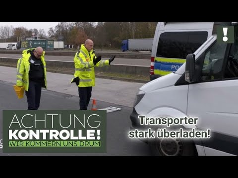 "Der kann so nicht weiterfahren!" ⛔ Transporter wiegt 4420kg! | Achtung Kontrolle