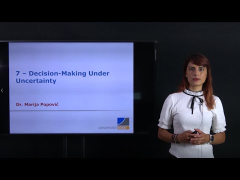 Decision-Making Under Uncertainty [Lecture, Marija Popović]
