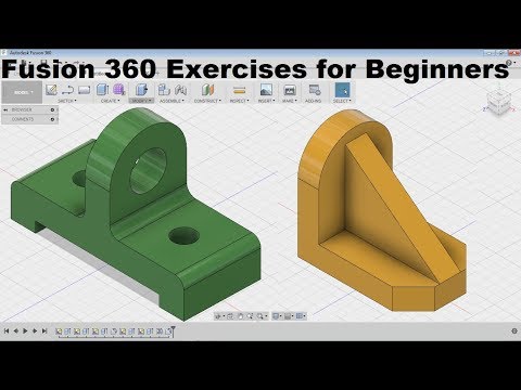 Fusion 360 Modeling for Beginners | Fusion 360 Practice Exercises for Beginners - 4