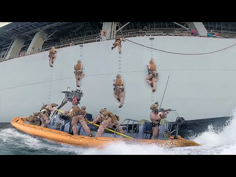 How US Forces Raid and Capture Hijacked Ships in Middle of Sea
