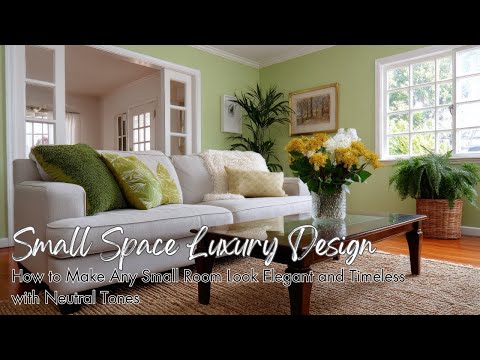 Small Space Luxury Design | How to Make Any Small Room Look Elegant and Timeless with Neutral Tones