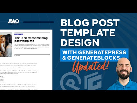Blog Post Template Design with Dynamic Content in GeneratePress & GenerateBlocks