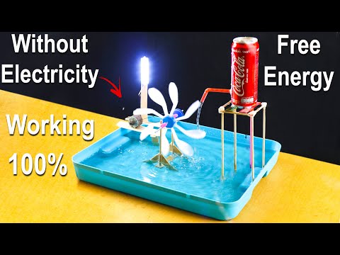 How to Make a Water Wheel With Generator - Water Wheel Free Energy