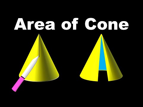 Curved Surface Area of Cone || for Class 9 in Hindi