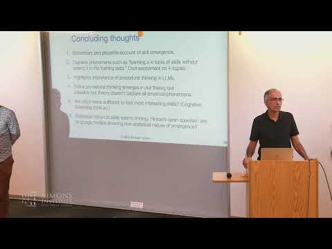 A Theory for Emergence of Complex Skills in Language Models