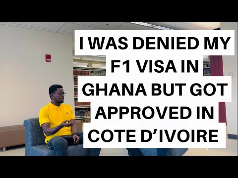 How He Got His F1 VISA Approved In a Different Country 🇬🇭🇨🇮
