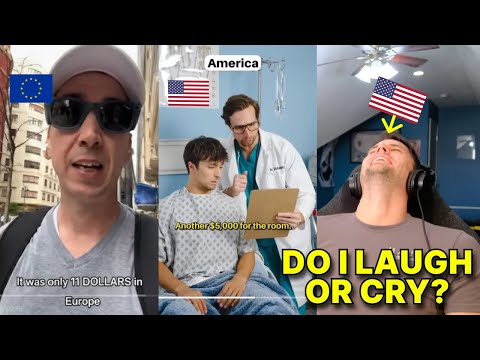 American reacts to America VS European Healthcare TikToks (American SHOCKED by free healthcare)