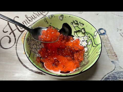 Штучна, імітована, не справжня, червона ікра з Лосося своїми руками : 2 частина