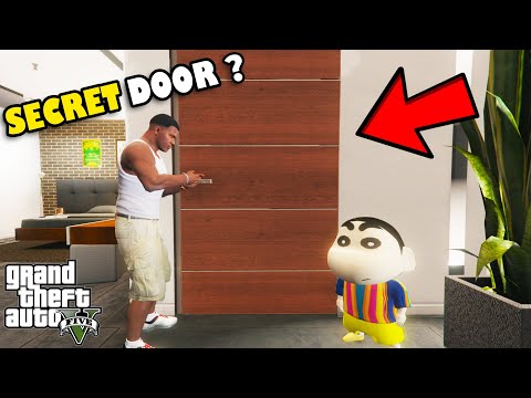 Franklin Opened THE MOST SECRET DOOR of Franklin's House in GTA 5 | SHINCHAN and CHOP