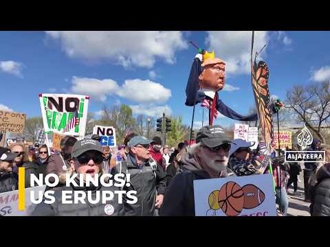 “No Kings” Protests Sweep US | Americans Rally Against Trump, War & Immigration Policies