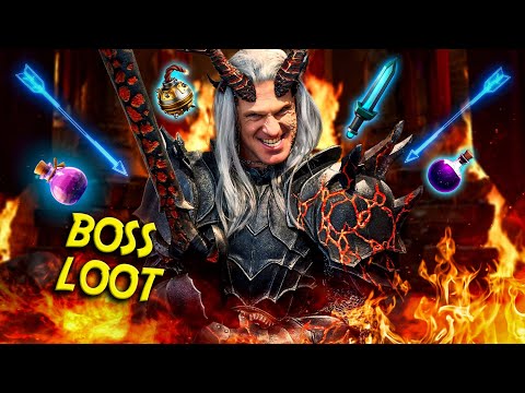 Convenient loot before a boss