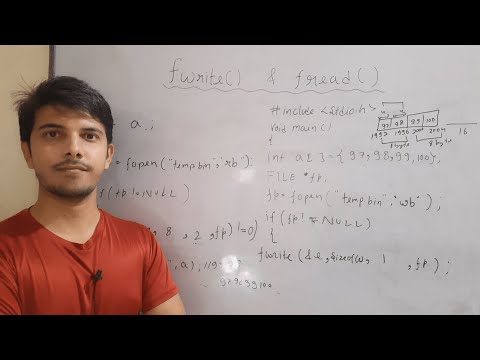 fread() and fwrite() function in c programming | file input output in c : part 9
