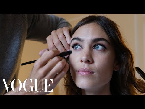 Alexa Chung Gets Ready for the Miu Miu Show With Tea and a Pair of Leather Hot Pants | Vogue