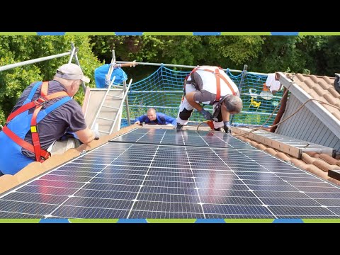 photovoltaik Solaranlage aufs Dach montieren Anleitung Part 1