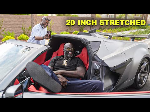 We Delivered The BIGGEST CORVETTE EVER! To Shaquille O'Neal (20 inch STRETCH)