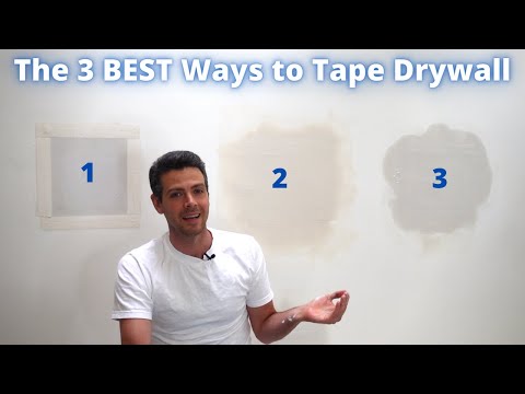 The 3 BEST ways to TAPE DRYWALL!!!