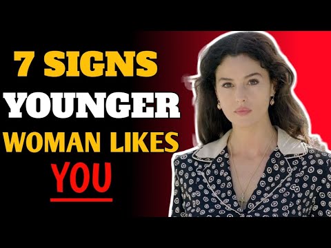 7 Signs a Younger Woman Likes you (But Trying To Hide it)