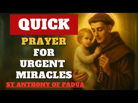 🙏PRAYER TO ST ANTHONY OF PADUA: MIRACLE PRAYER TO ST ANTHONY FOR INSTANT BREAKTHROUGH. | OCTOBER 8TH